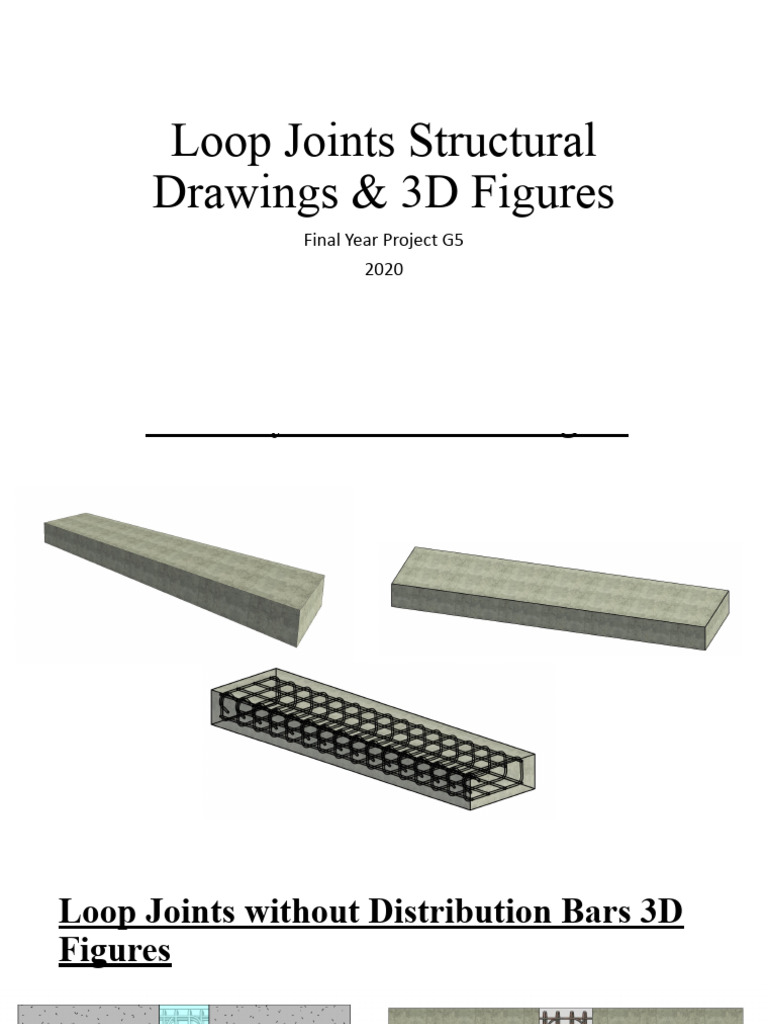 Loop Joints Structural Drawings & 3D Figures | PDF