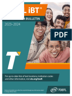 TOEFL Ibt Bulletin