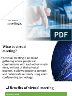 Presentation On Virtual Meeting and Benefits