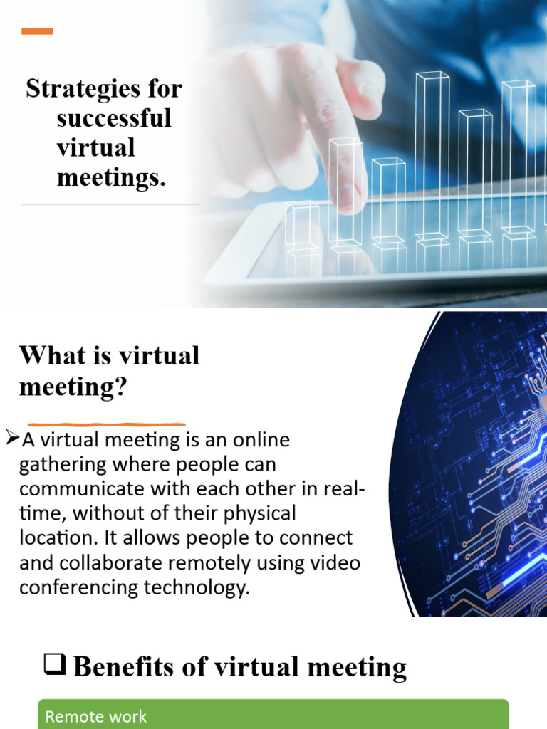 Presentation On Virtual Meeting and Benefits | PDF | Web Conferencing ...
