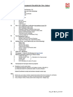 FA 95 Document Checklist Rev 0 13-9-2019