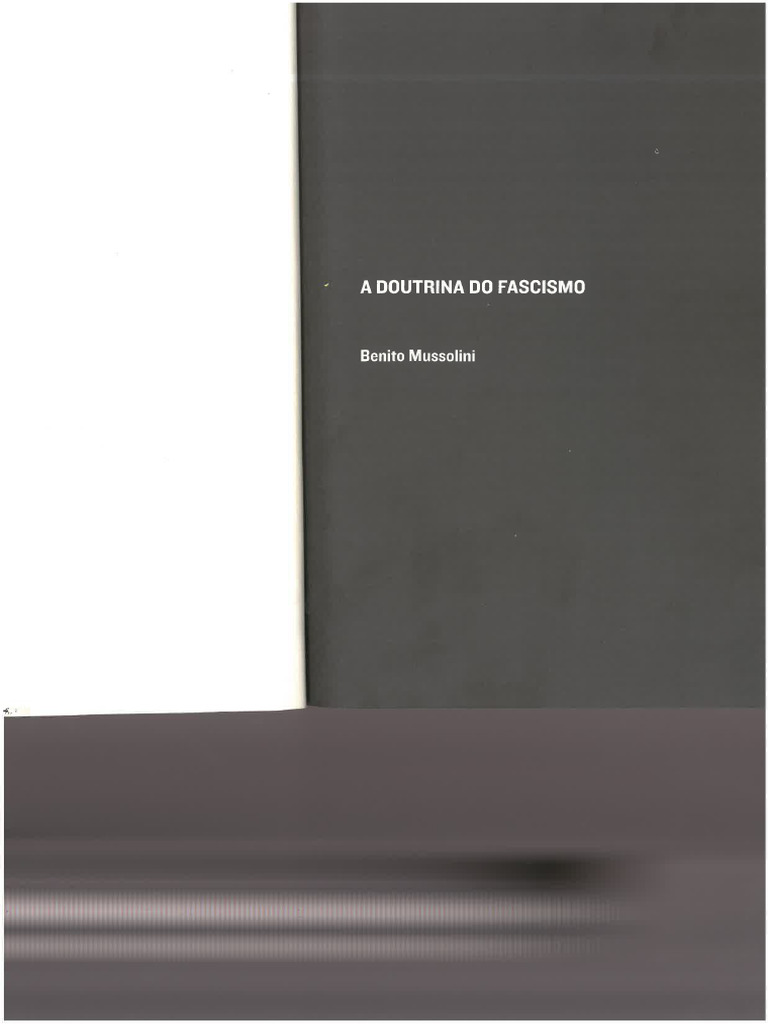 A Doutrina Do Fascismo | PDF