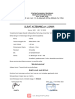 Surat Keterangan Usaha