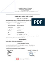 Surat Keterangan Usaha