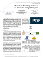 A Systematic Review of Reliability Studies of Grid-Connected Renewable Energy Microgrids