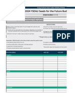 YSEALI Seeds Expense Form For Applicants