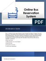 Online Bus Reservation System