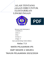 Makalah Tentang Pembiasaan Diri Untuk Melestarikan Lingkungan