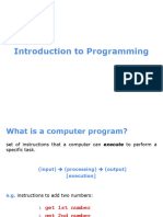 Lecture - Notes - I Intro To Programming