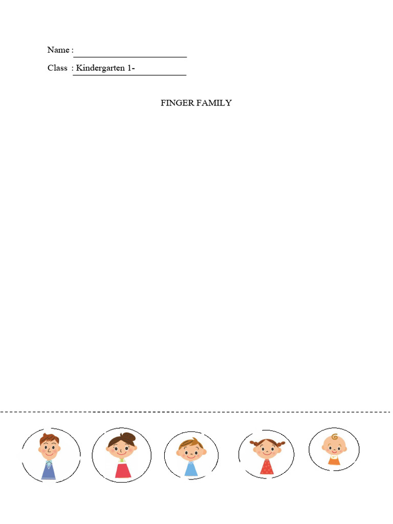 Finger Family MENGGUNTING DAN MENEMPEL | PDF