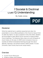 History of Societal Doctrinal LGBTQ Understanding