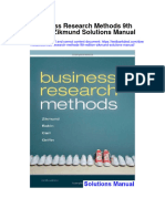 Business Research Methods 9th Edition Zikmund Solutions Manual