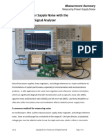 Measuring Power Supply Noise With The Agilent N9020A Signal Analyzer