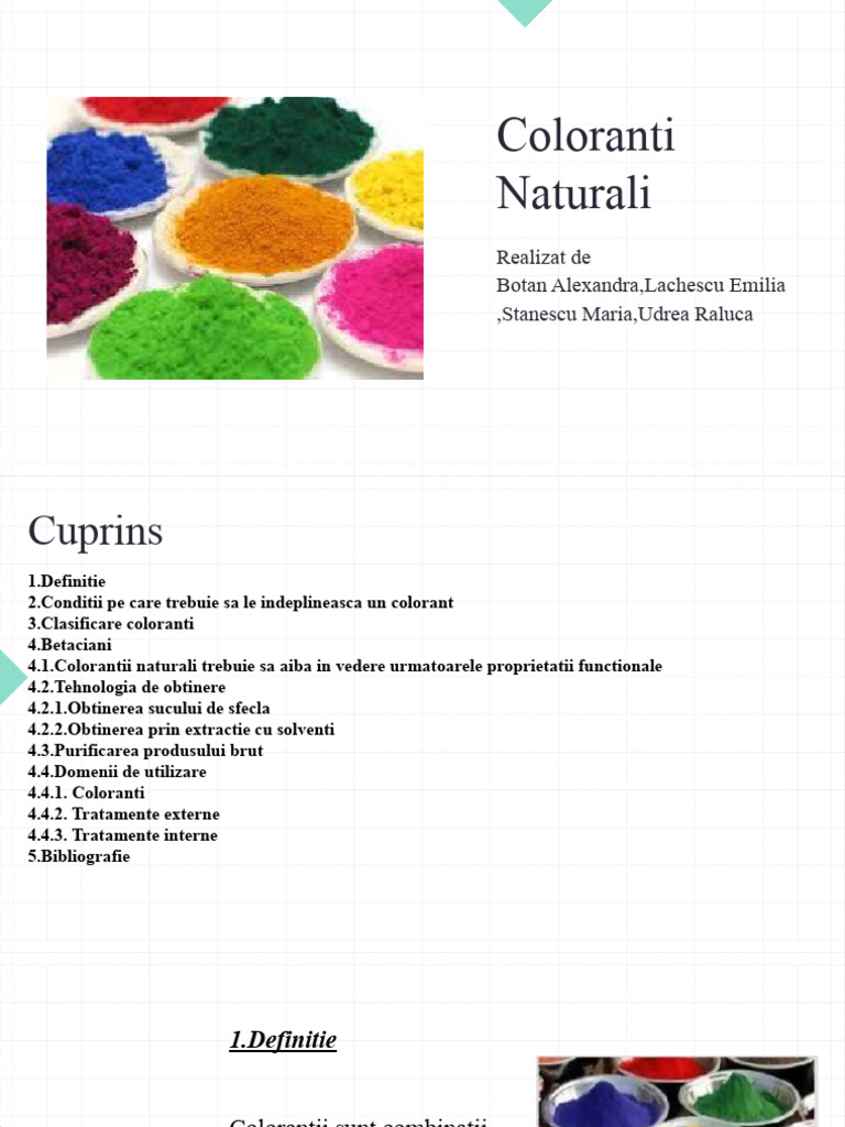 Coloranti Naturali | PDF