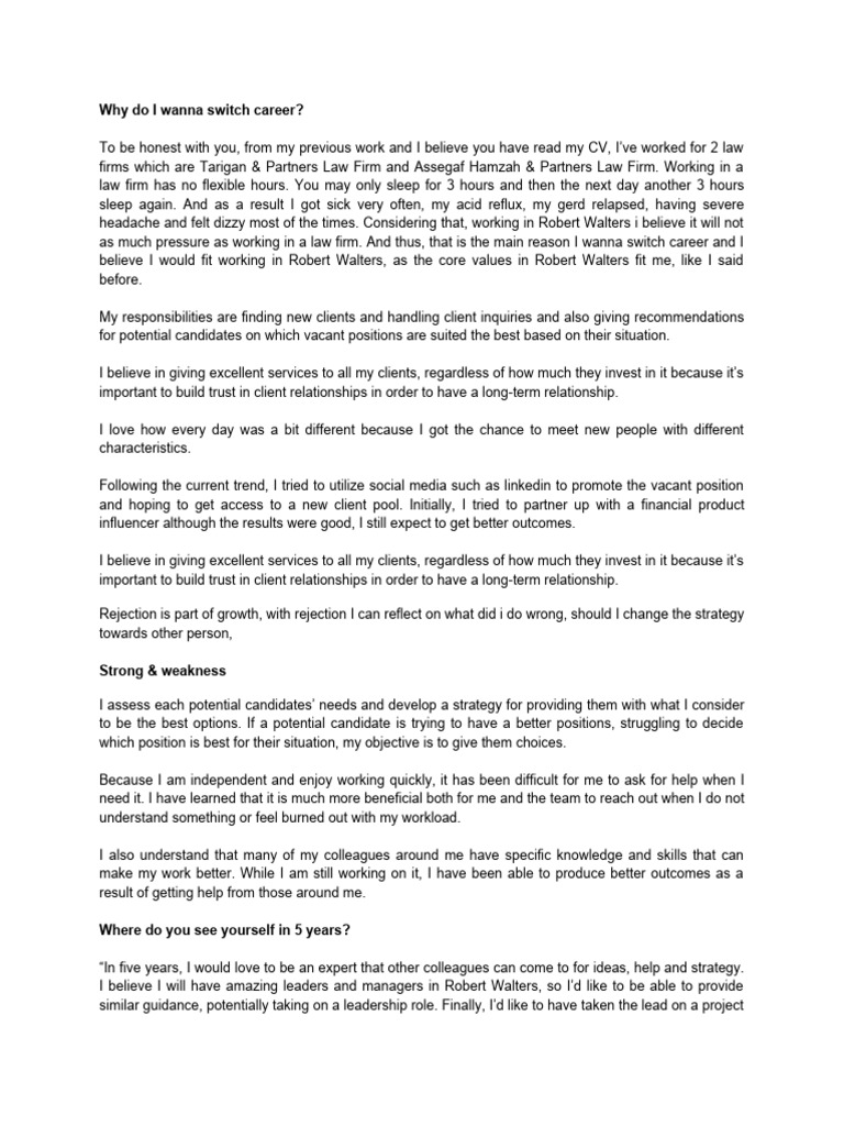 Robert Walters 2 PDF Leadership Business