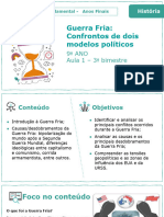 Aula 1 - Guerra Fria - Confronto de Dois Modelos Políticos