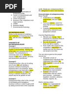 Entrepreneurship Reviewer