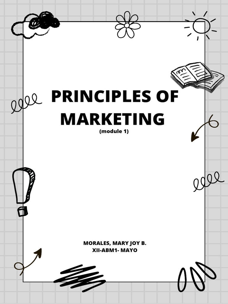 Principles of marketing module 1 pdf career growth business