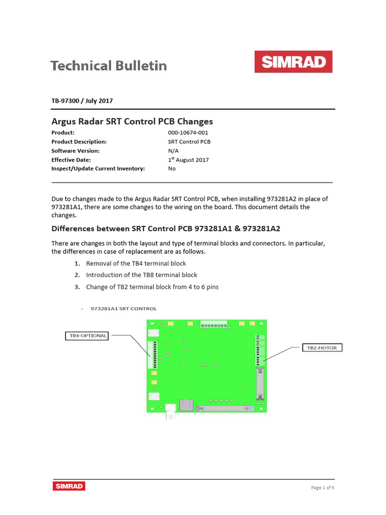 TB-97300 Argus Radar SRT Control PCB Changes - PDF - 20507 | PDF ...