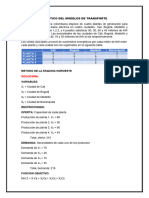 Trabajo Final Del Metodo de Transporte