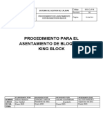 (3.1.1) SGC-CL-P18 Procedimiento de Asentado de Bloqueta King Block Jesus Maria Talara