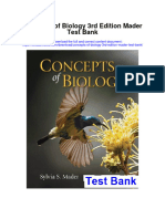 Concepts of Biology 3rd Edition Mader Test Bank