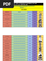 Reps Haul Spreadsheet | PDF | Renminbi | Fashion