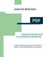 Pesquisa de Mercado