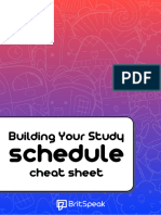 Study Schedule Cheat Sheet BritSpeak 1