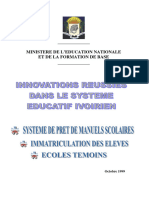 Innovations Réussies Dans Le Système Éducatif Ivoirien - Système de Prêt de Manuel Scolaires
