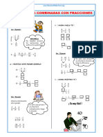 Operaciones Combinadas Con Fracciones para Segundo de Secundaria