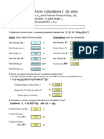 Pipe Flow/Friction Factor Calculations I: (SI Units)