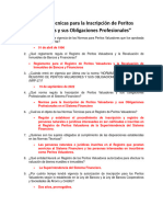 Normas Técnicas para La Inscripción de Peritos Valuadores y Sus Obligaciones Profesionales, Semana 2