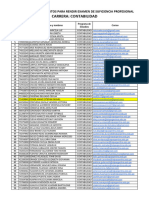 Lista de Expeditos Contabilidad