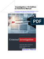 Criminal Investigation 11th Edition Hess Solutions Manual