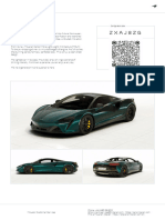 McLaren Artura Order ZXAJ8ZG Summary 2023-07-09