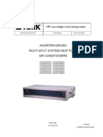 YORK VRF IDU Ceiling Duct Compact - JTDN (022-071) - Installation Manual - FAN-1700 201602