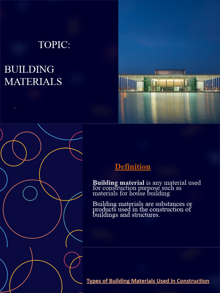 Building Materials for Construction | PDF | Building Materials | Nature