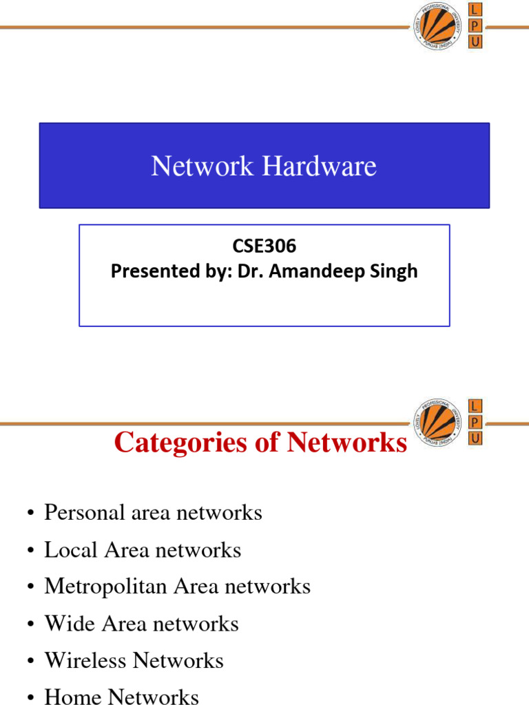 Network hardware PDF