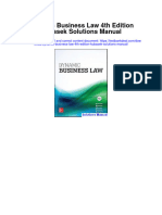 Dynamic Business Law 4th Edition Kubasek Solutions Manual