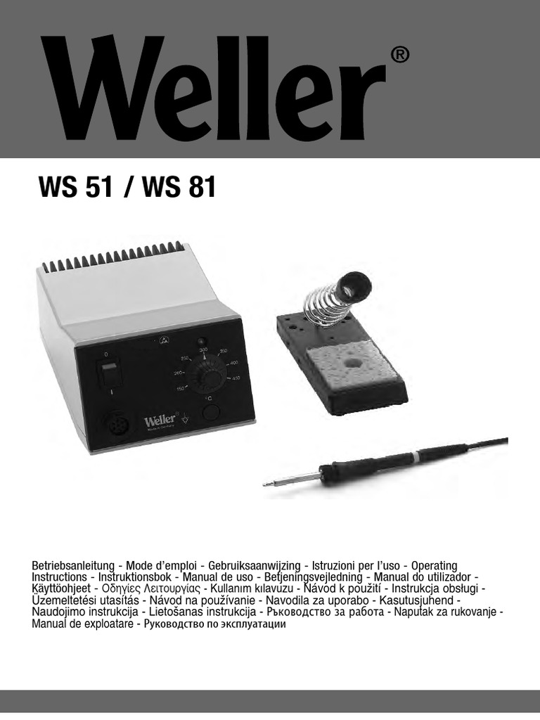 Weller OI - WS - 51 - 81 | PDF