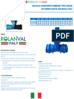 Valvula Compuerta Embone Tipo Luflex