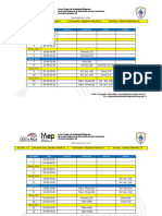 Horario Secciones 17, 18, 19 y 20 Oct