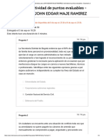 Historial de Exámenes para JOHN EDGAR MAJE RAMIREZ - Actividad de Puntos Evaluables - Escenario 2