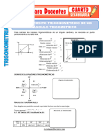 Razonamiento Trigonometrico de Un Angulo Trigonometrico para Cuarto de Secundaria