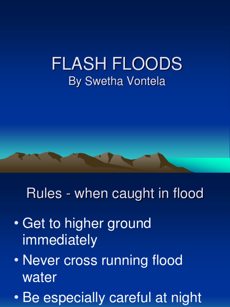 Causes and Facts of Flash Floods | PDF