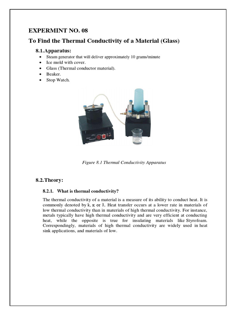 Glass Conductivity PDF Thermal Conductivity Glasses
