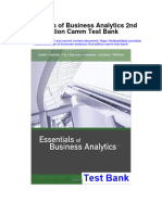 Essentials of Business Analytics 2nd Edition Camm Test Bank