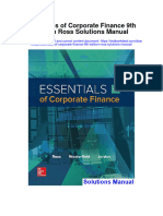 Essentials of Corporate Finance 9th Edition Ross Solutions Manual