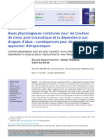 Bases Physiologiques Communes Pour Les Troubles de Stress Post-Traumatique Et La Dépendance Aux Drogues D'abus - Conséquences Pour de Nouvelles Approches Thérapeutiques (Thérapie) (2016)